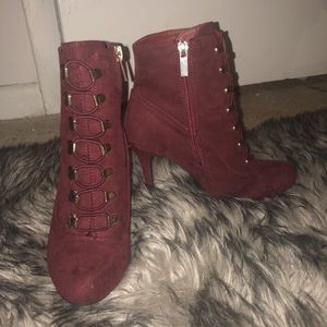 Burgundy heels